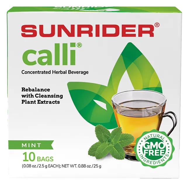 Calli® | Calli® Mint 10 Bags (0.08 oz./2.5 g each bag) | Sunrider