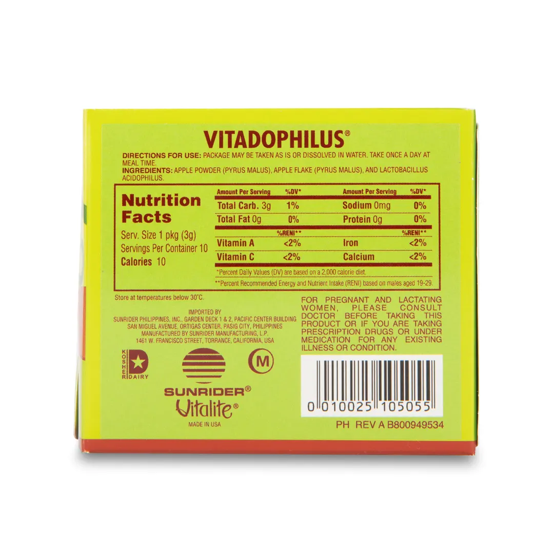 1050525 - Vitadophilus - Powder - Back