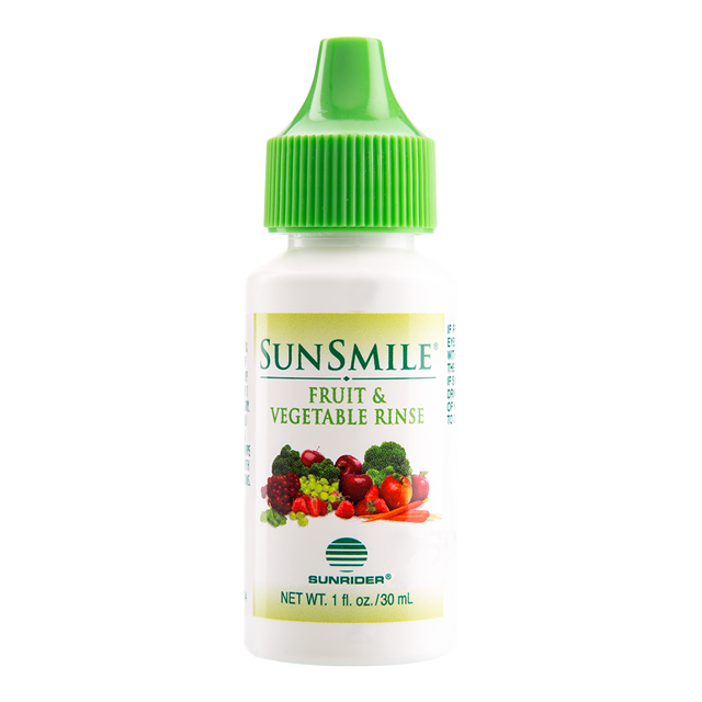 NOW AVAILABLE SunSmile Fruit & Vegetable Rinse, by Sunrider