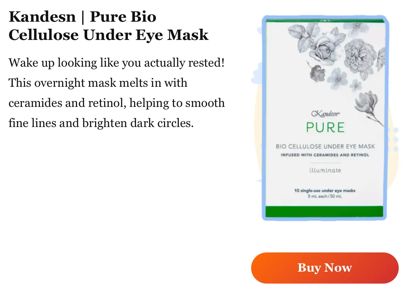 Kandesn® Pure Bio Cellulose Mask Featured in BrownStyle Magazine 2