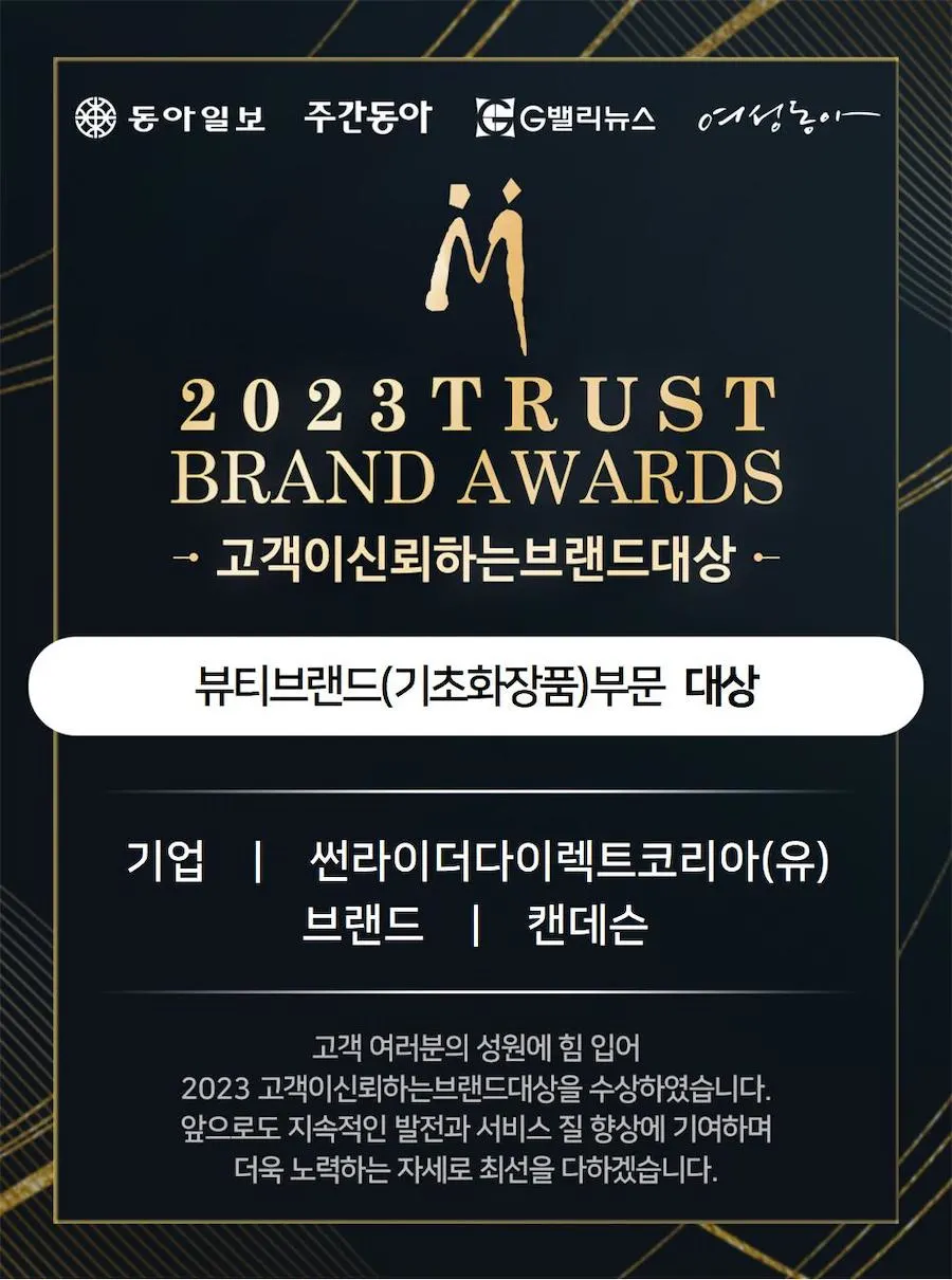 2023 Trust Brand Award POP UP Kandesn