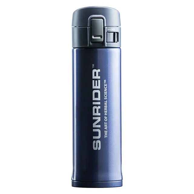 138500 Stainless steel bottle Blue Front