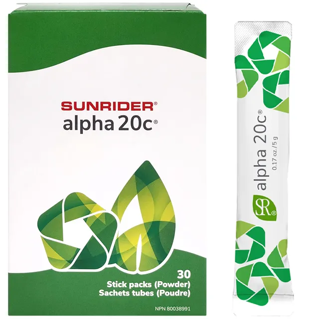 Alpha 20C® | Poudre 30 sachets tubes de 5 g | Sunrider