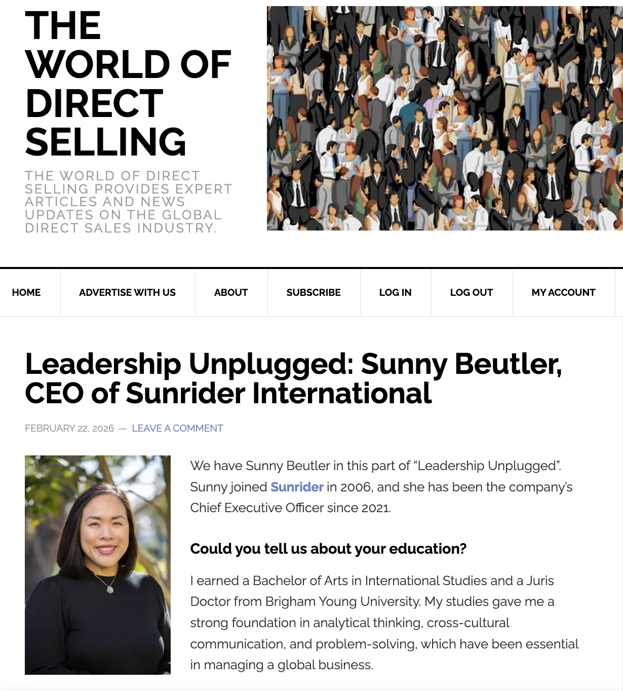 Sunny Beutler Shares Leadership Insights in The World of Direct Selling 