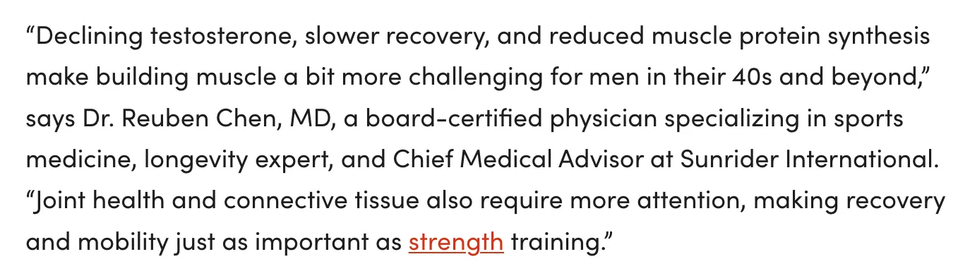 Dr. Reuben Chen Featured in Men’s Journal: Expert Tips on Protecting Joint Health 2