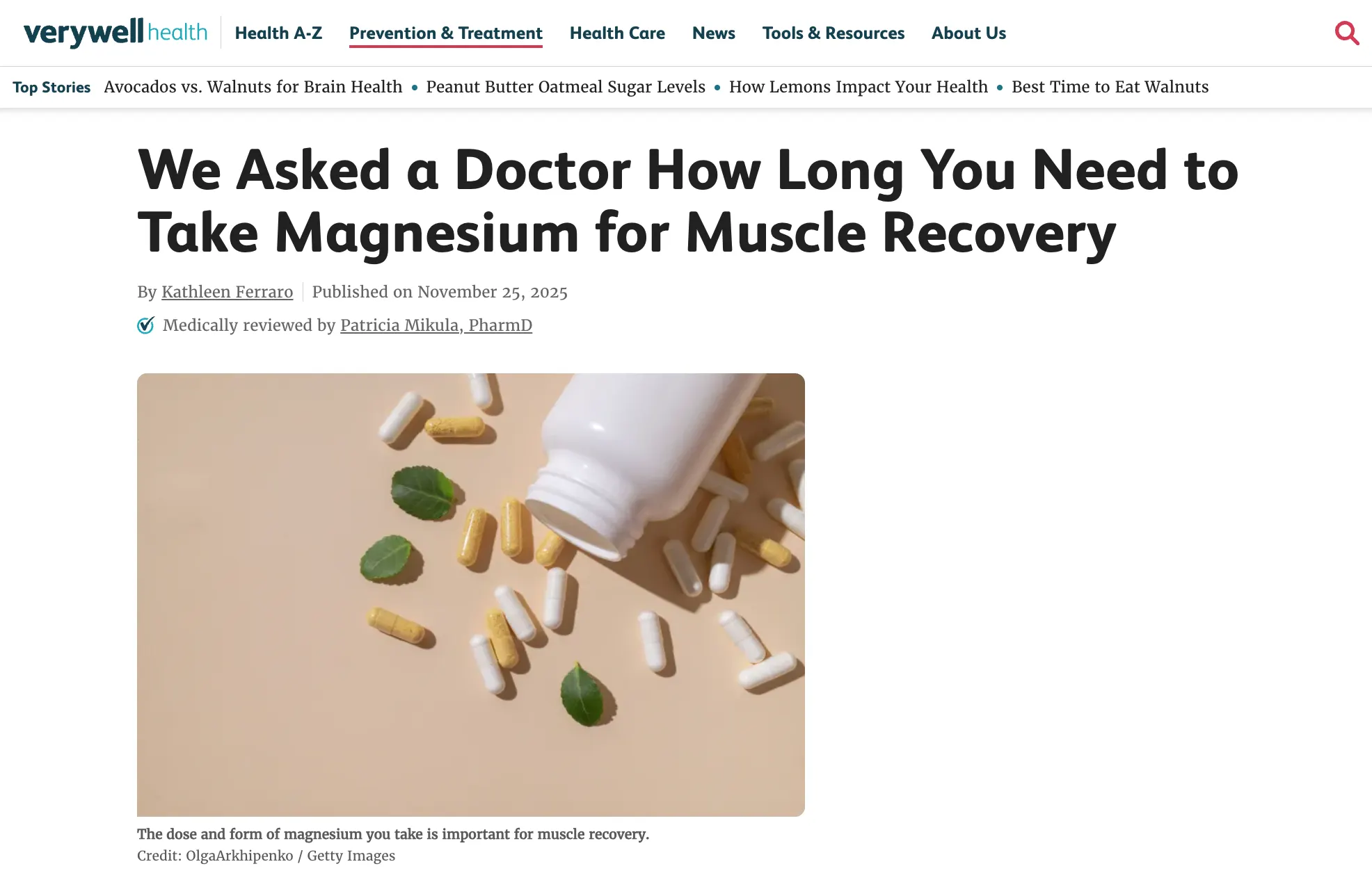 Sunrider’s Expertise on Magnesium Highlighted in Verywell Health 1
