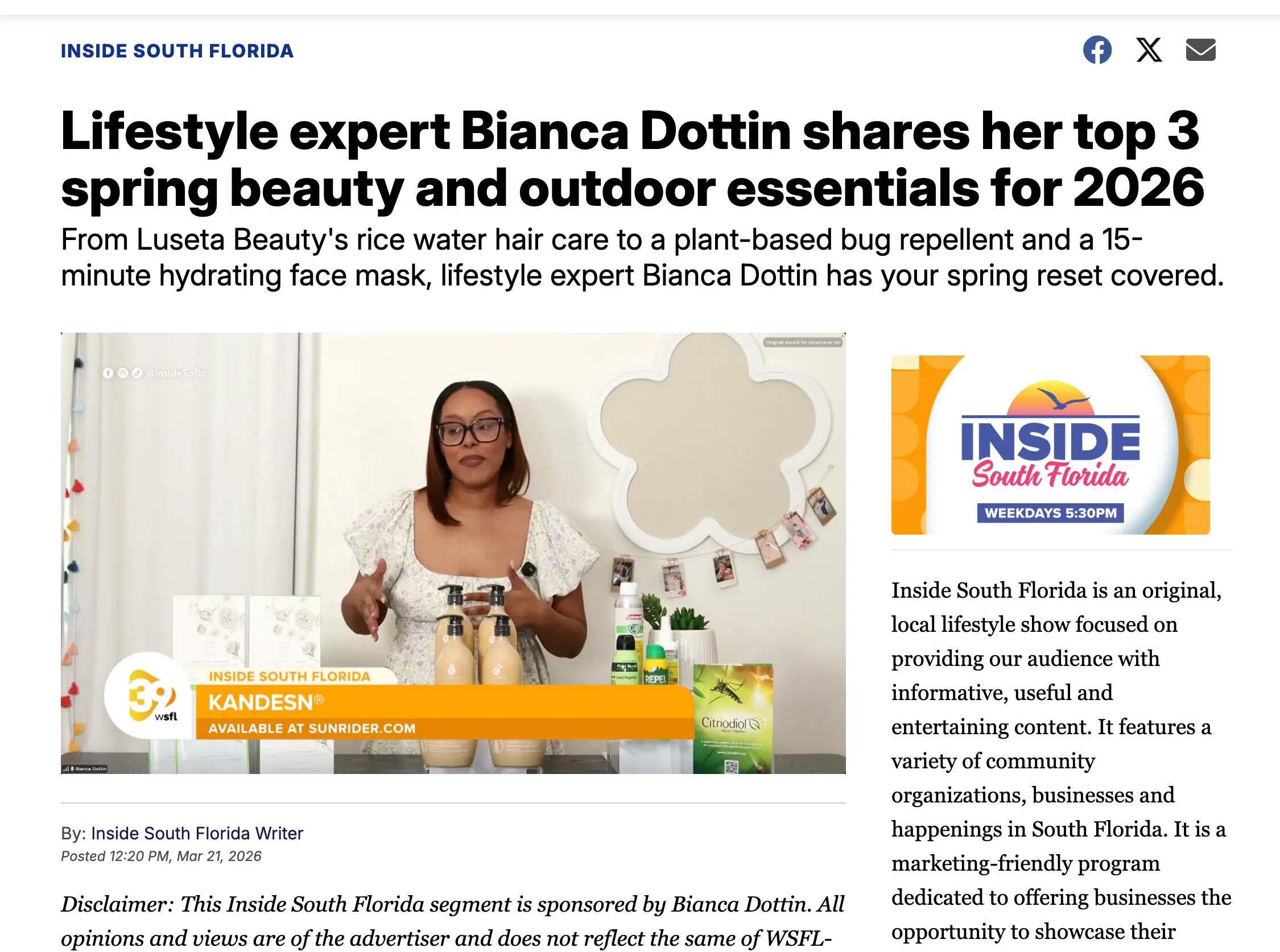 Kandesn® Pure Bio Cellulose Sheet Mask Shines in Nationwide Spring Segments 3