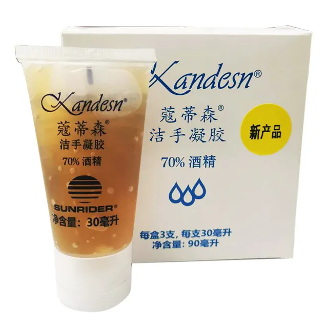 0158633Kandesn Hand Cleansing Gel with 70- alcohol 30ml Single