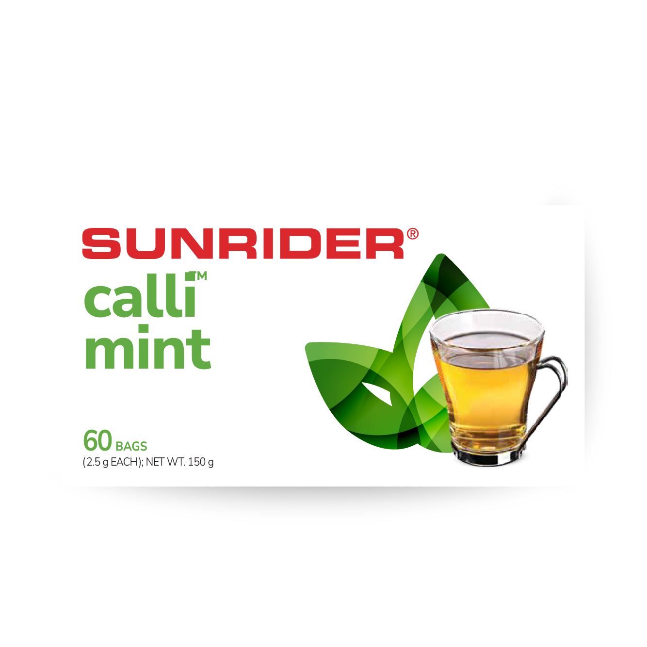 Calli® | Mint 60 Bags (0.08 oz./2.5 g each bag) | Sunrider