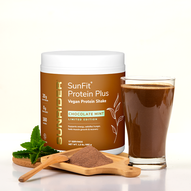 SunFit Protein Plus Chocolate Mint | Chocolate Mint Net Wt. 1.5 lb