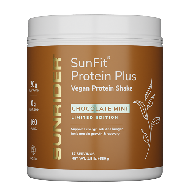 SunFit Protein Plus Chocolate Mint | Chocolate Mint Net Wt. 1.5 lb