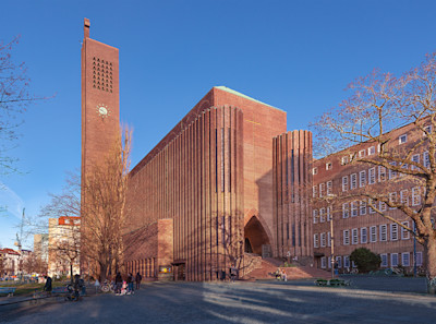 Church at Hohenzollernplatz by Ossip Klarweins