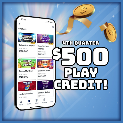 4th Quarter $500 Play Credit 