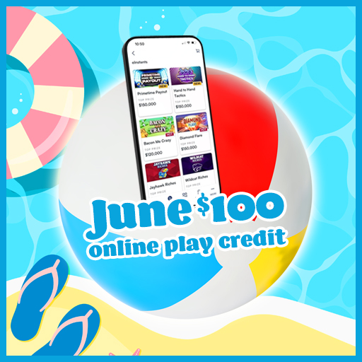 June $100 Online Play Credit