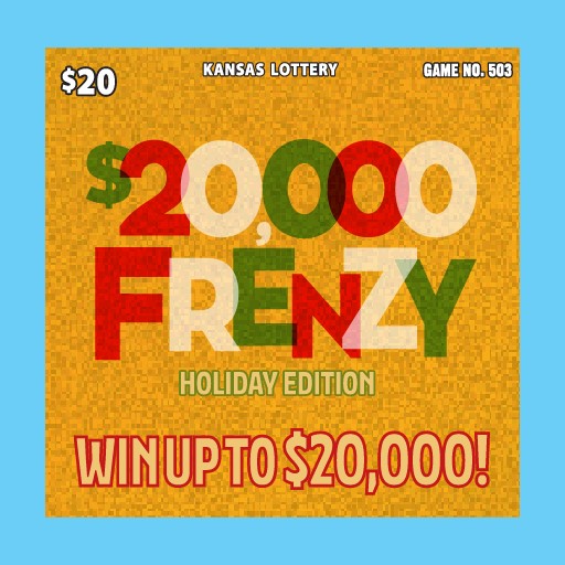 $20,000 Frenzy scratch ticket from Kansas Lottery