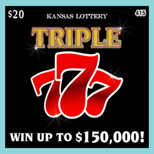 Triple 777 scratch ticket from Kansas Lottery