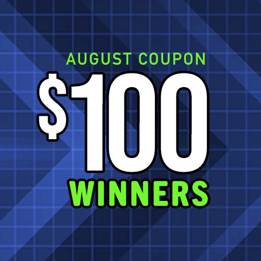 August Coupon $100 Winners
