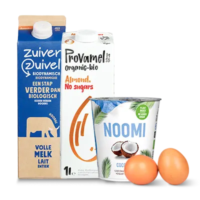 (Plantaardige) zuivel, eieren