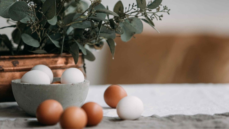 eggs in a bowl