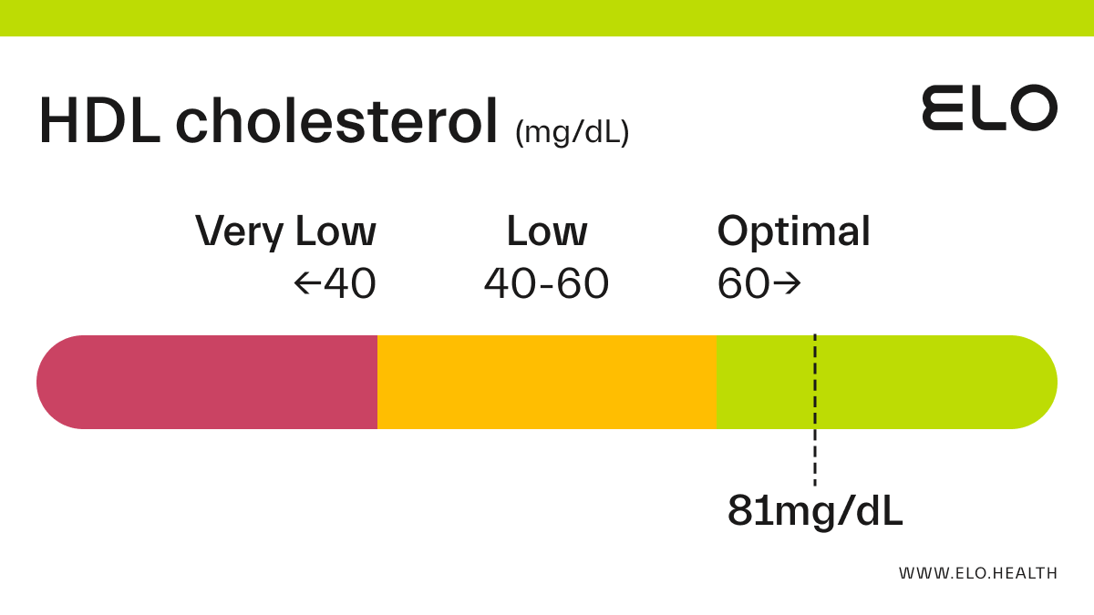 HDL Cholesterol 20 mg/dL