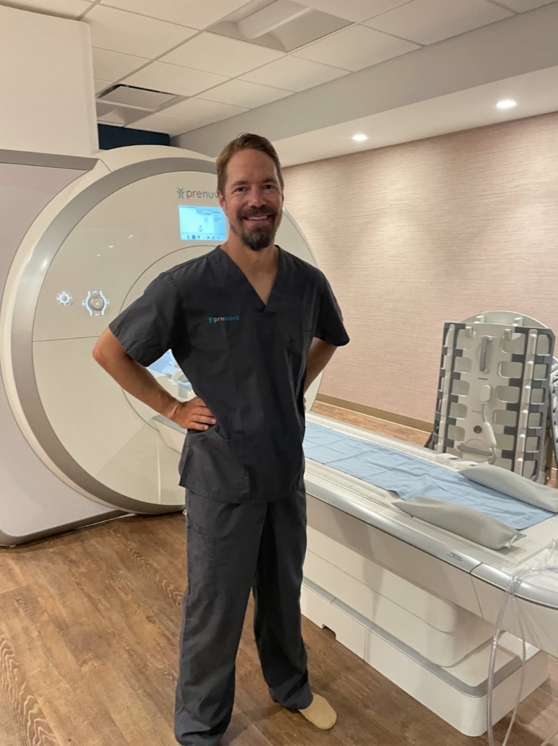 Ari with Prenuvo full body MRI Machine 