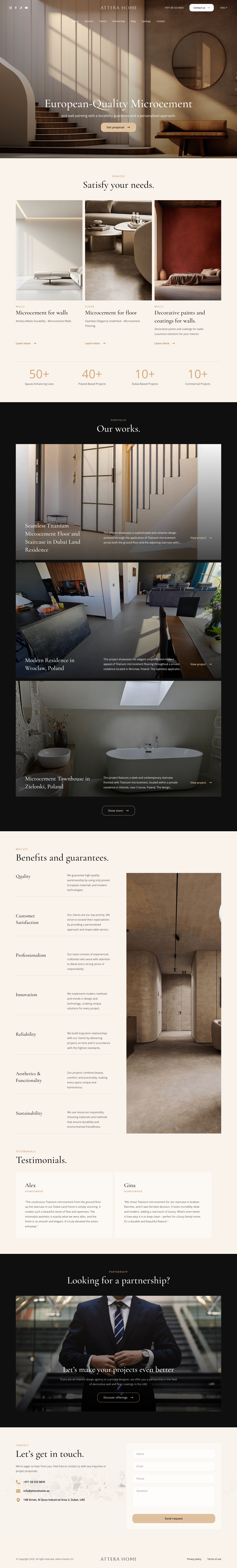 Webunites – Attera Home: Homepage