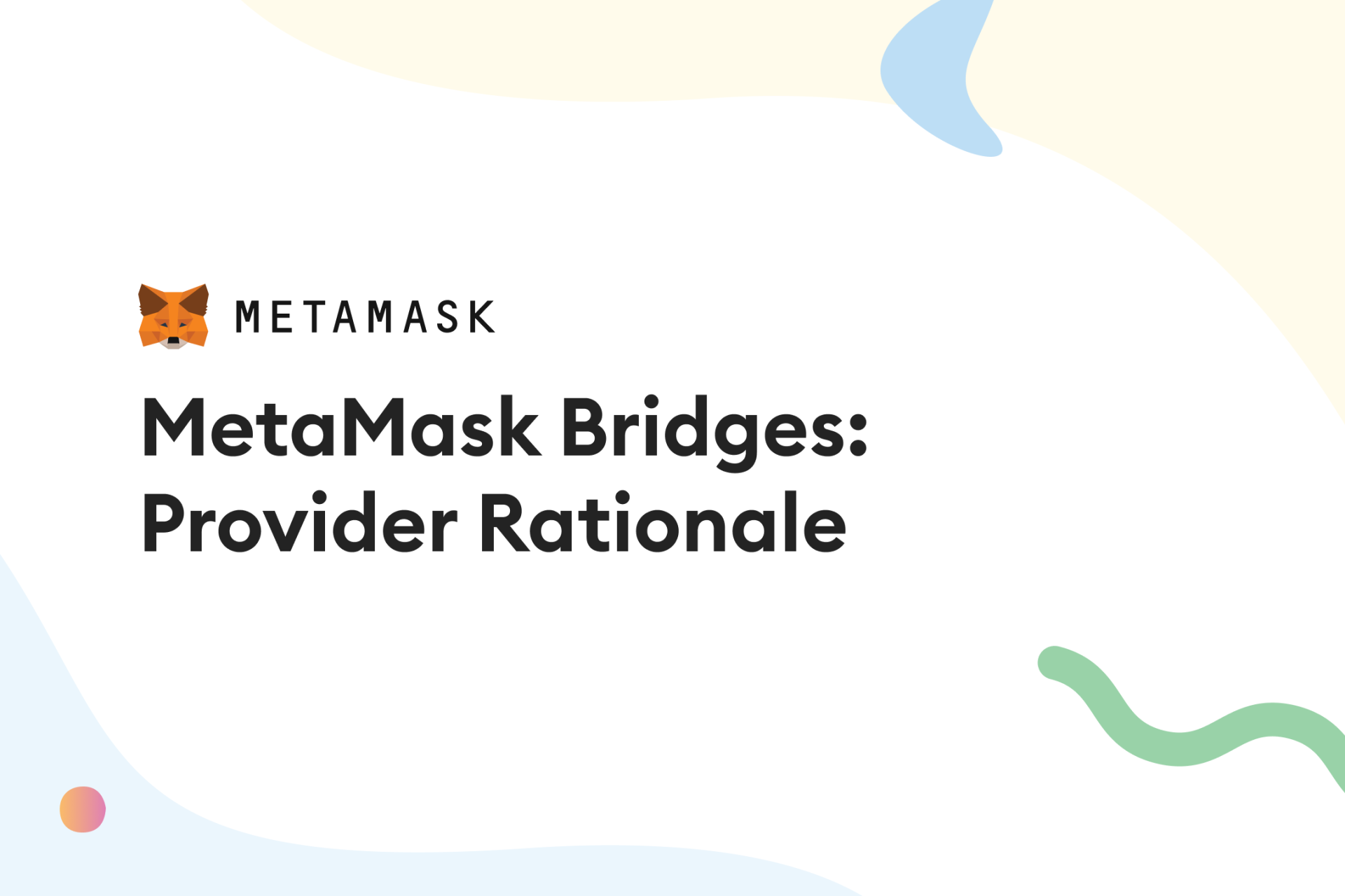 MM Bridges - Provider Rationale