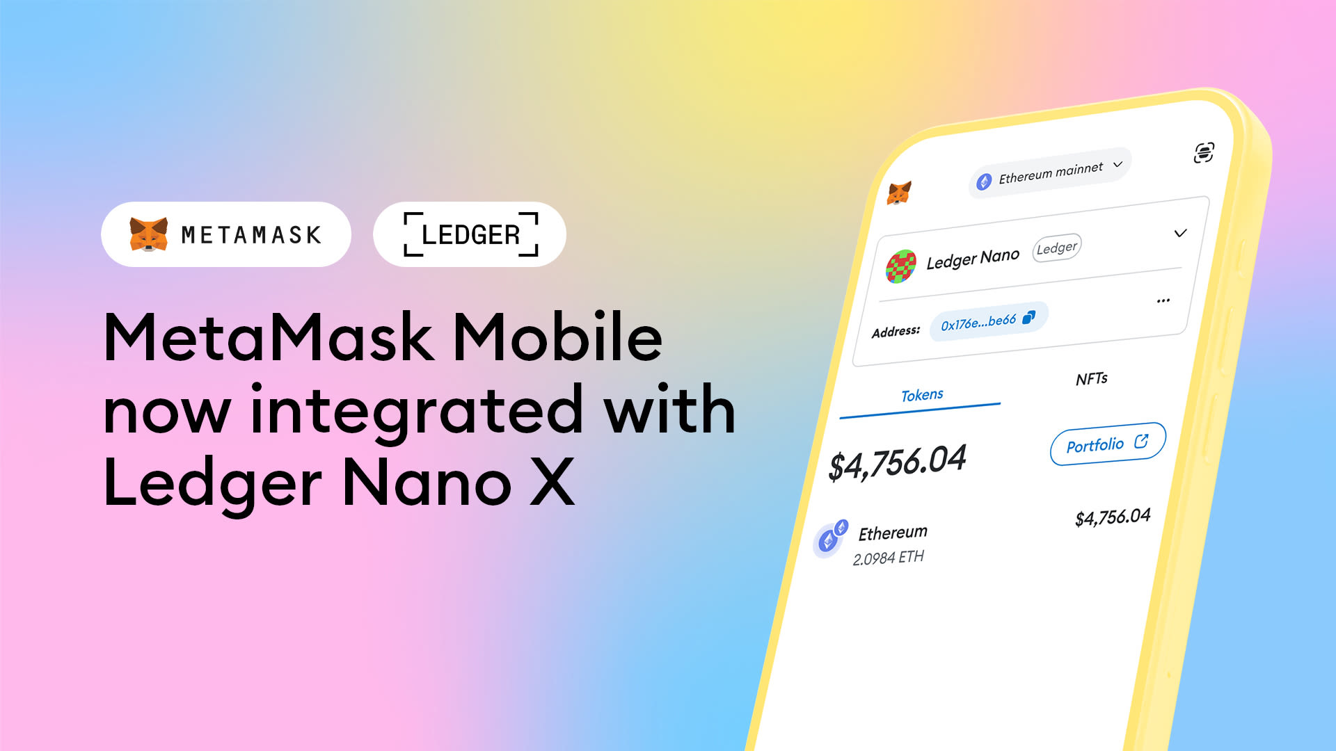 MetaMask Mobile now integrated with Ledger Nano X