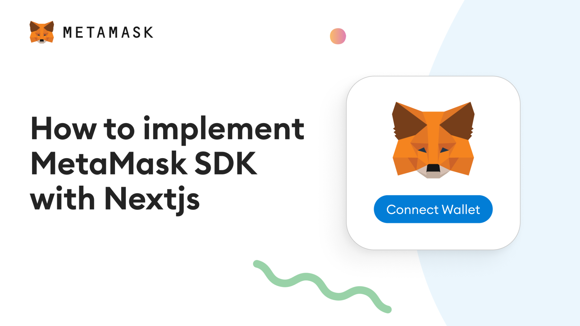 How to Implement MetaMask SDK with Nextjs Image