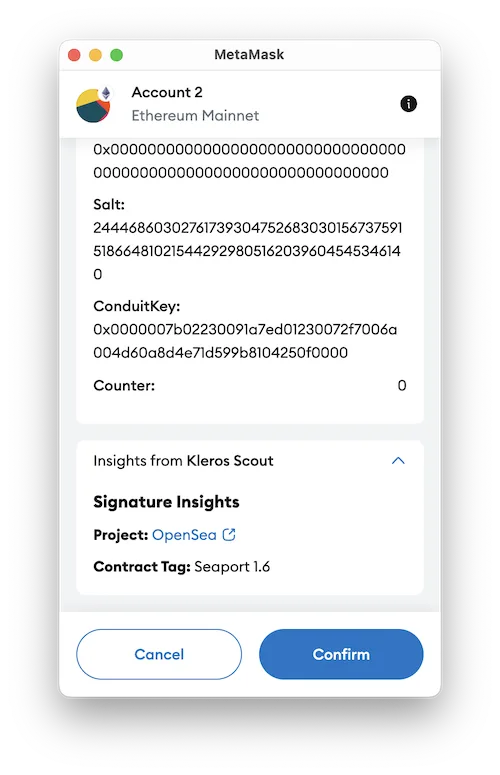 Kleros Scout insight in action.