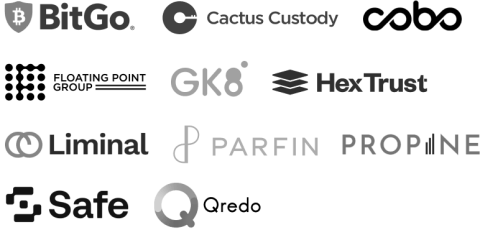 Leading Custody Solution Logos (Dark)