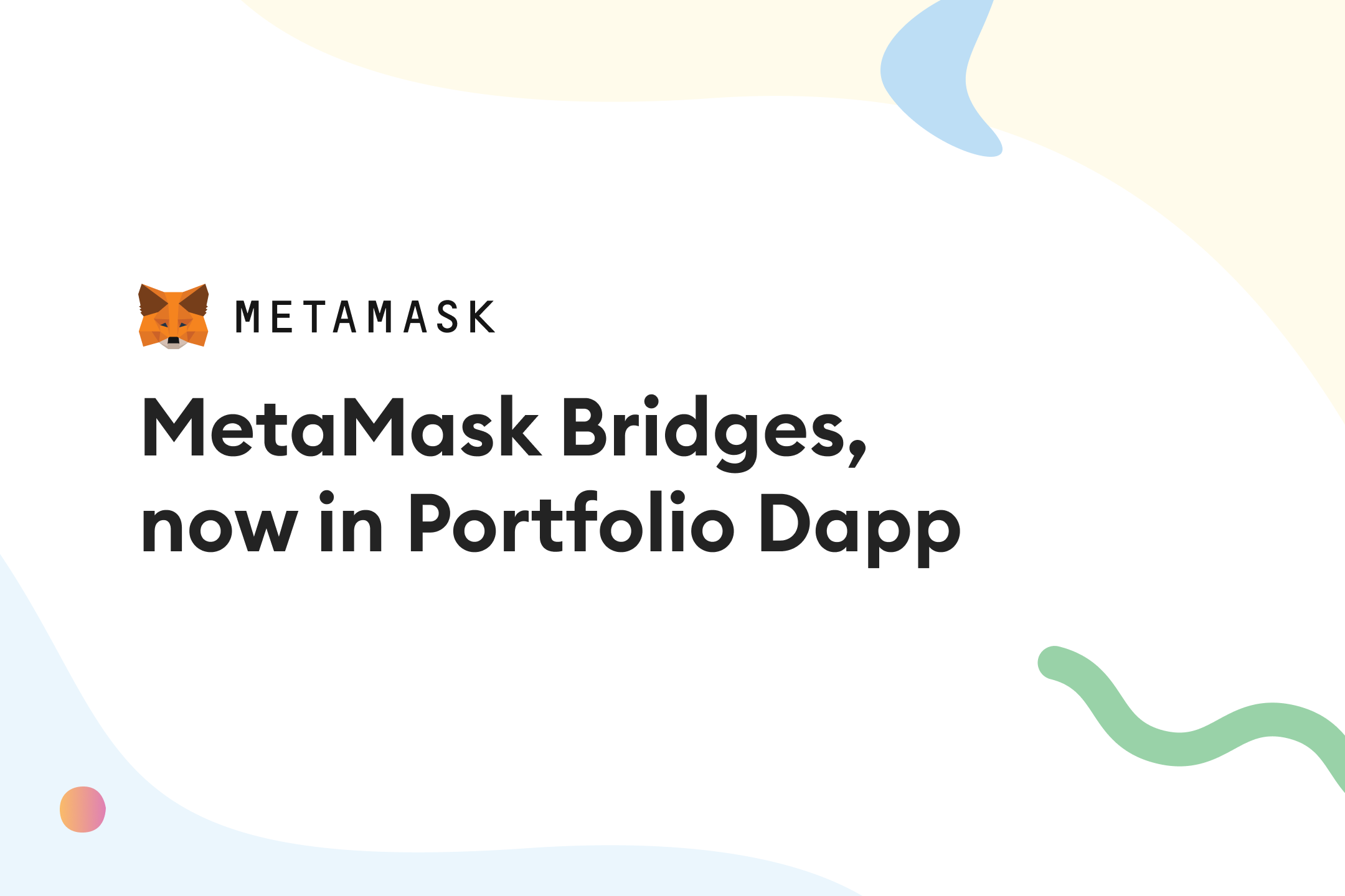 metamask is a bridge that allows you to visit