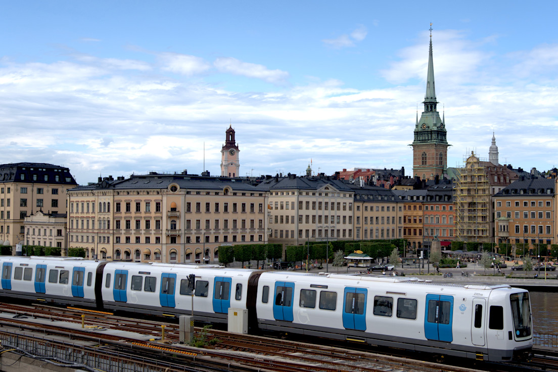 De nya tunnelbanetågen på Röda linjen