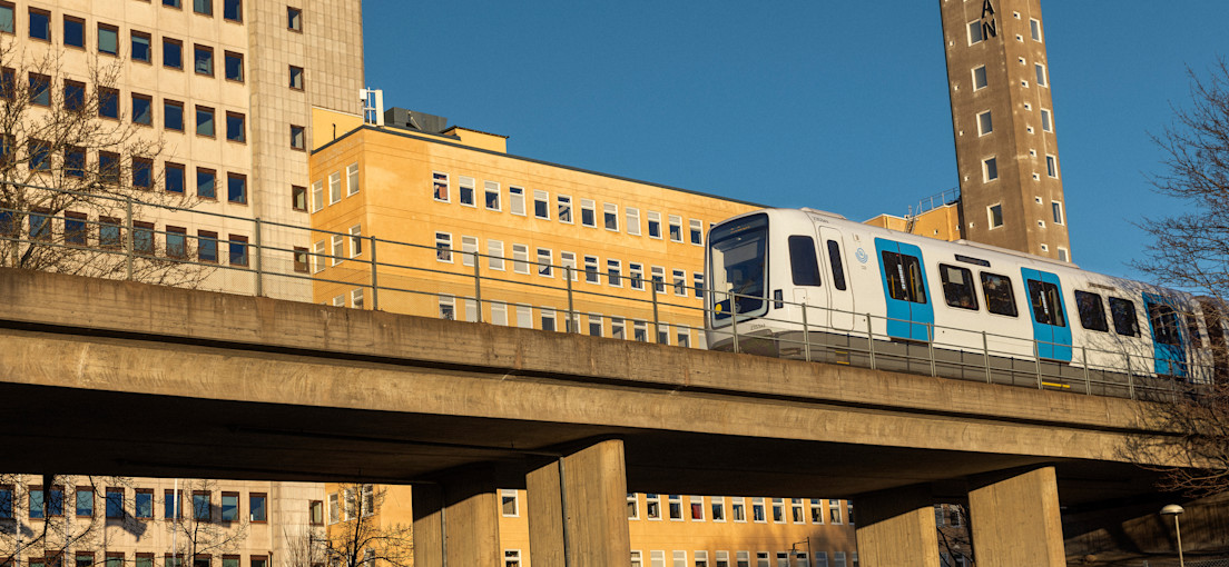 De nya tunnelbanetågen på Röda linjen