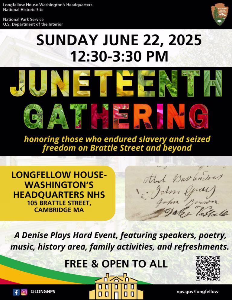 Longfellow House- ﻿Washington’s Headquarters Annual Juneteenth Gathering