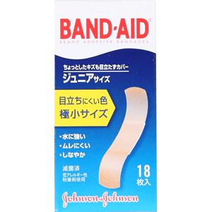 バンドエイド® 肌色タイプ ジュニアサイズ18枚入