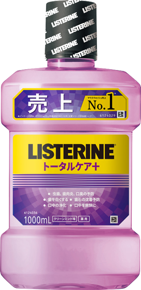 リステリン® トータルケア プラス | 口臭、歯肉炎の予防には薬用