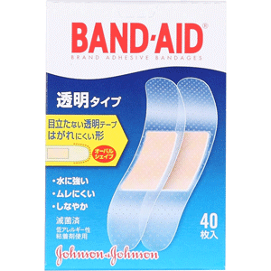 バンドエイド® 透明タイプ 40枚入