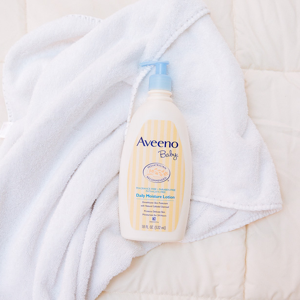 eczema lotion product shot from aveeno baby