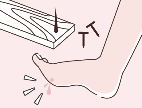 刺しキズ クギやとげが刺さったら