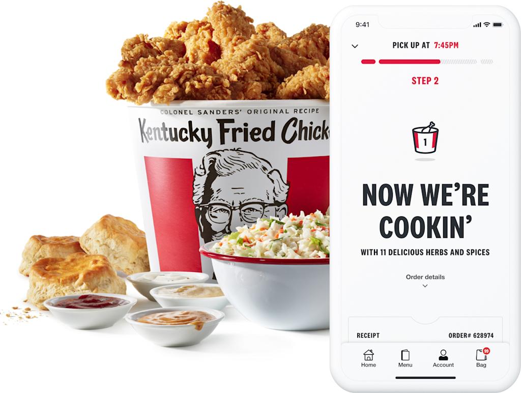 kfc bucket menu