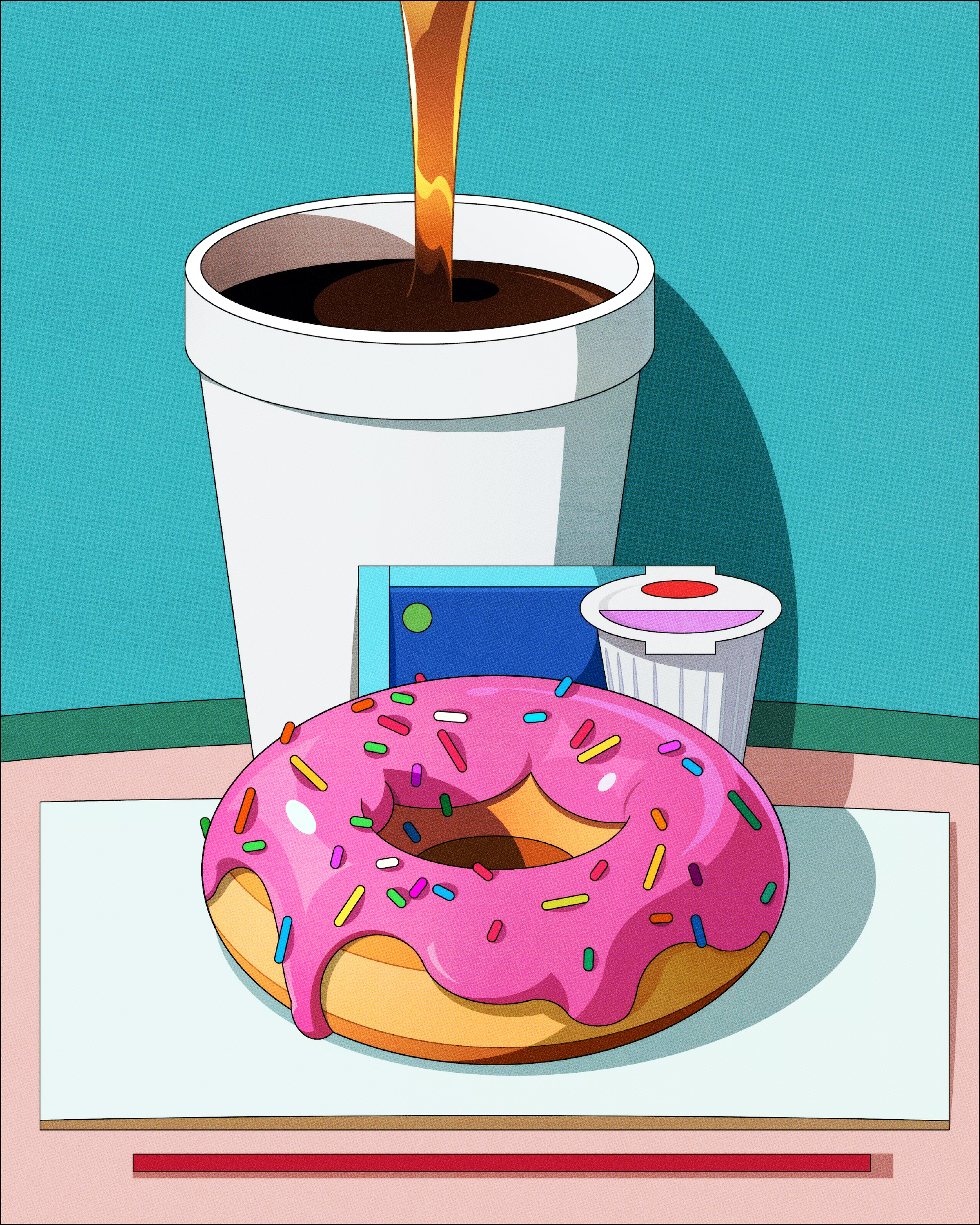 Coffee and Donut by @socmplxd