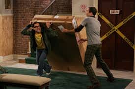 Sheldon bringing Penny's Furniture (Disaster!) #MovingStories