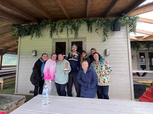 Jungle NI Team Day - The winning team with their trophy