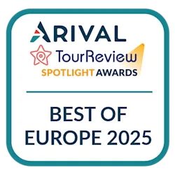 "Best of Europe" award from Arival in 2025 in PNG format