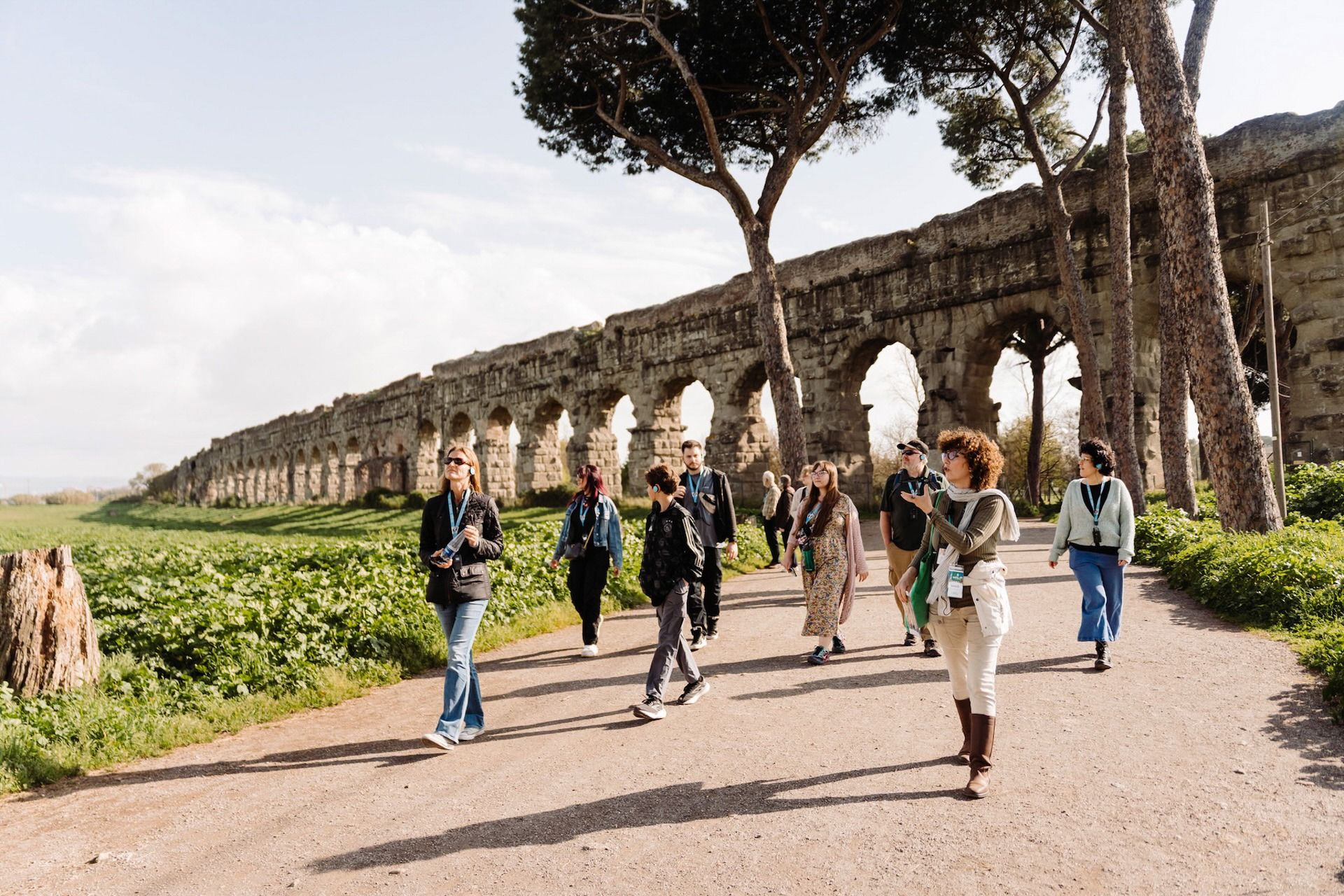 Rome Catacombs tour: Catacombs at closing time, Appian Way, and aqueducts
