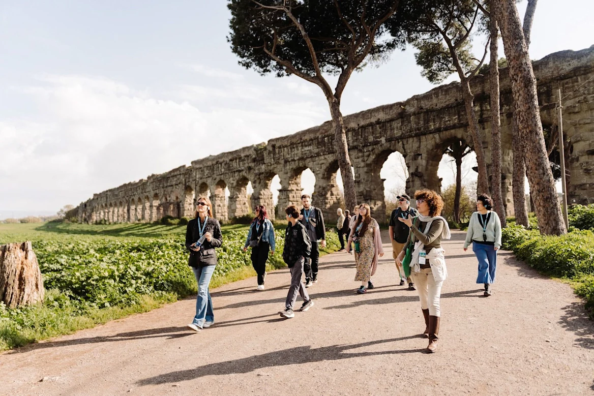 Rome Catacombs tour: Catacombs at closing time, Appian Way, and aqueducts