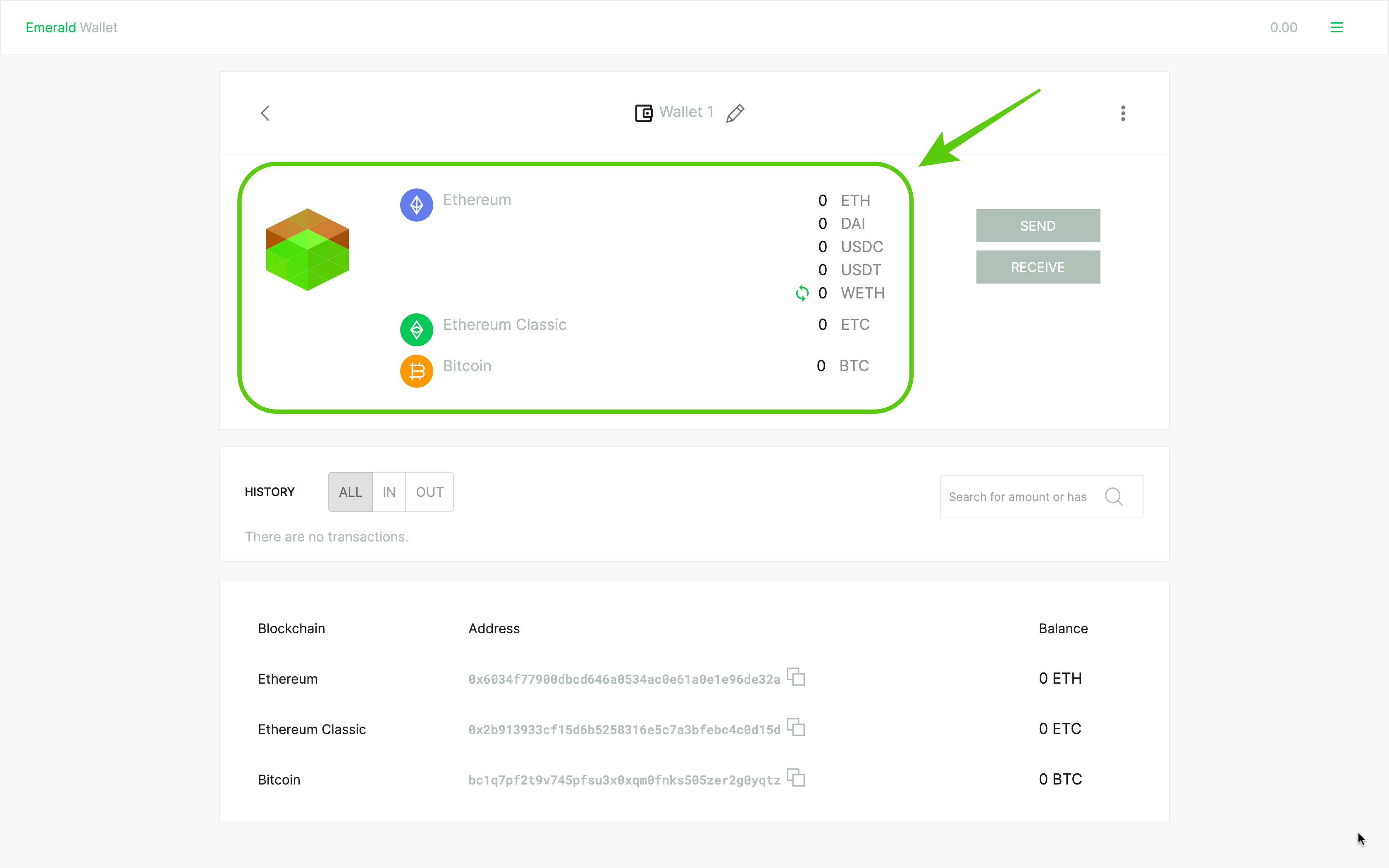 Wallet created!