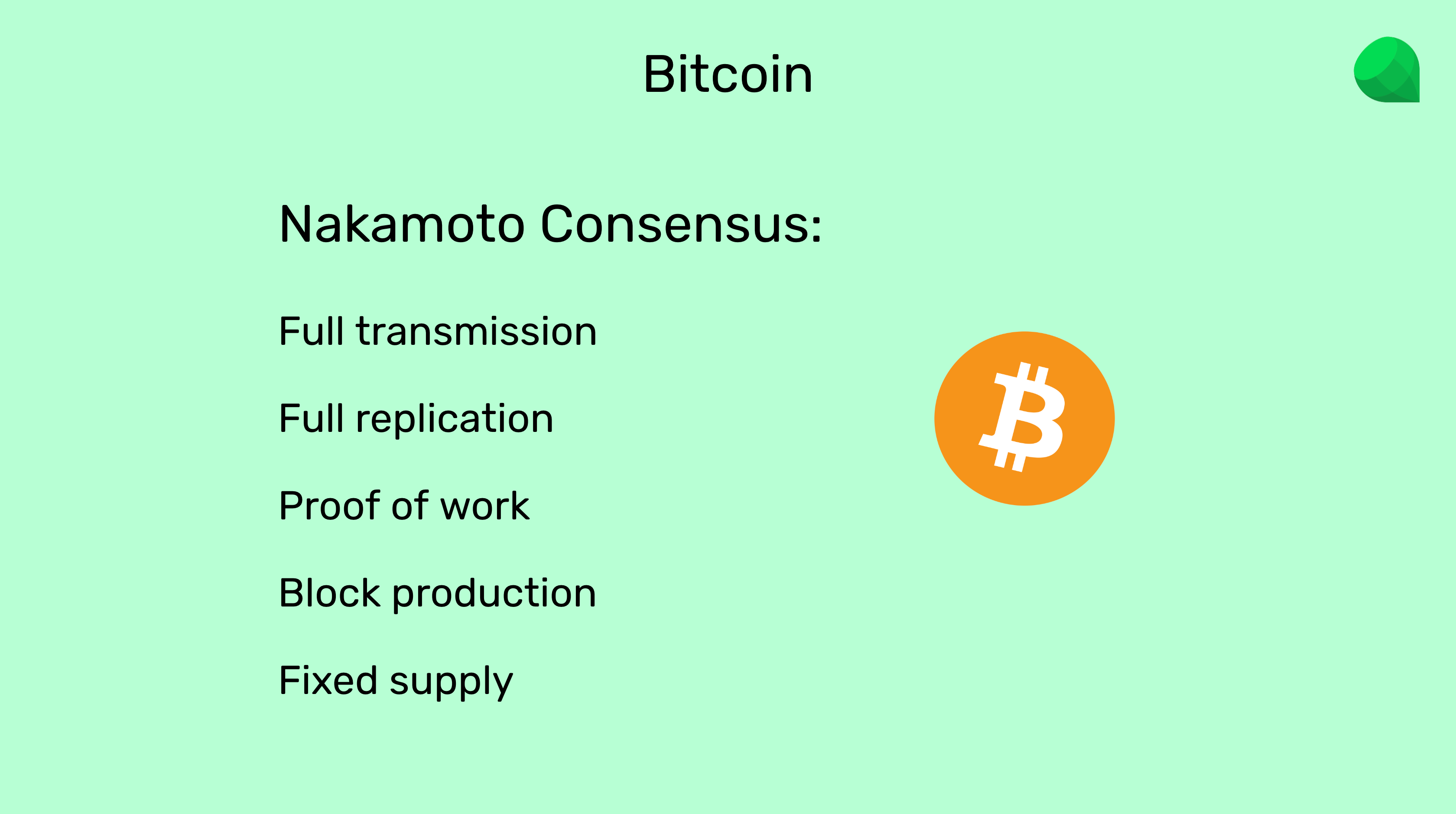 Nakamoto Consensus.