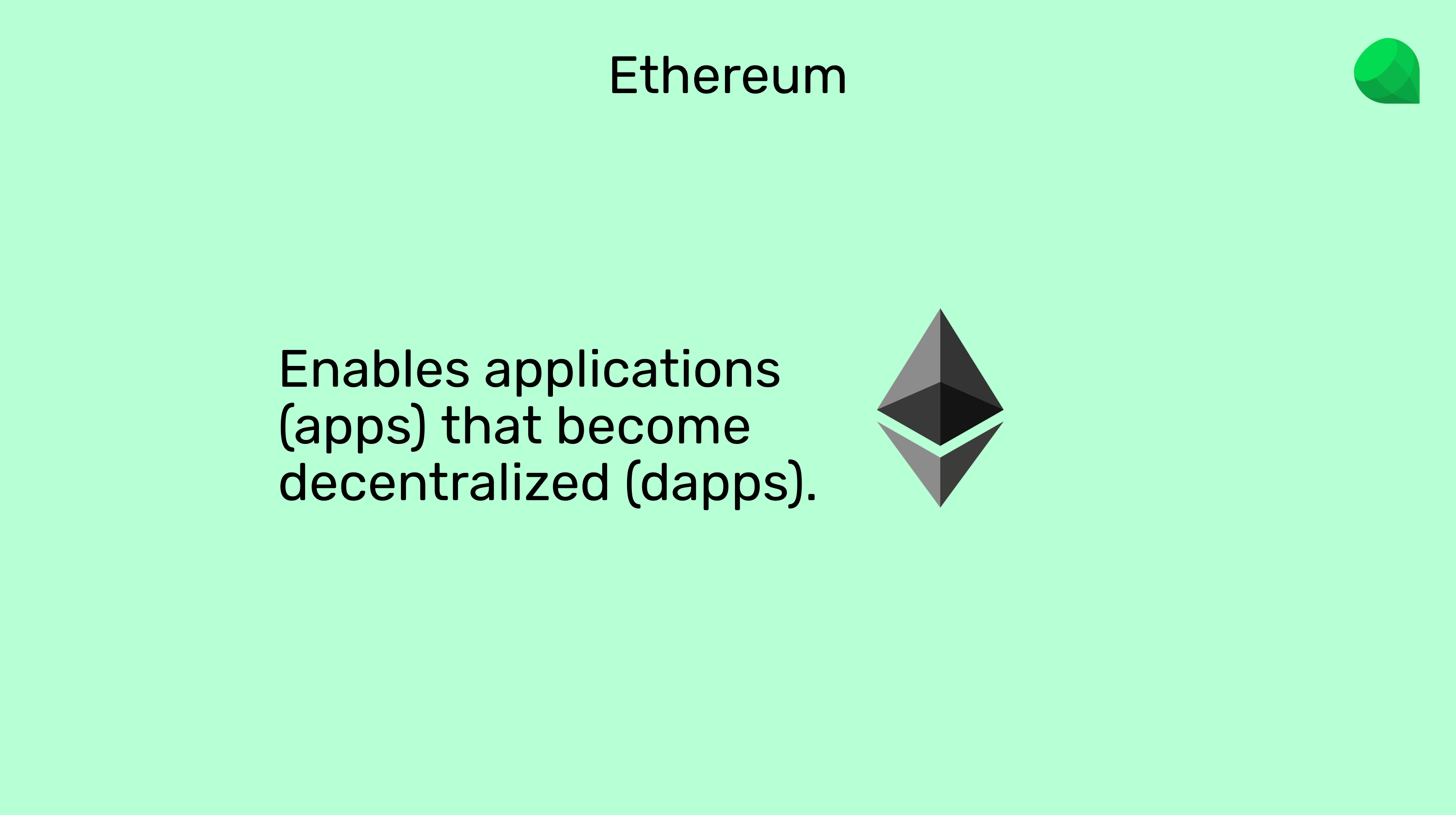 Apps that become dapps.